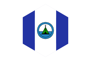 Behchokǫ̀ Flag Hexagon Shape flag