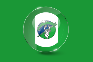 Gamètì Flag Glossy Round Button flag