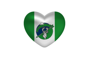  Love of Gamètì Heart Shape flag
