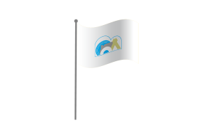 Waving Flag of Inuvik flag
