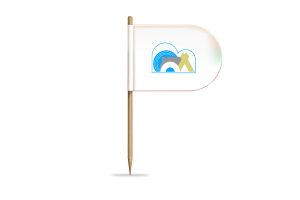 Inuvik Flag for Desk, Table flag