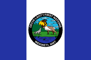 Flag of Wekweètì flag