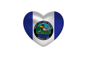  Love of Wekweètì Heart Shape flag