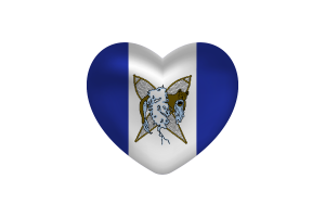  Love of Whati Heart Shape flag