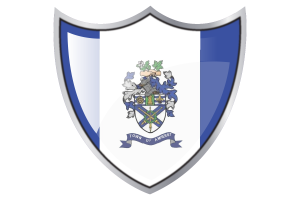 Shield with Flag of Amherst flag