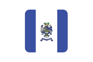 Amherst Flag Square Rounded Shape flag