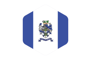 Amherst Flag Rounded Hexagon Shape flag