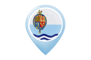 Annapolis Royal Flag Map Pin Icon flag