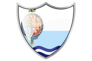 Shield with Flag of Annapolis Royal flag