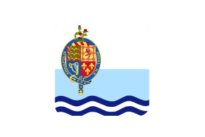 Annapolis Royal Flag Square Rounded Shape flag
