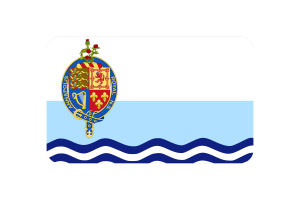 Annapolis Royal Flag Rounded Rectangle Vector Illustration flag