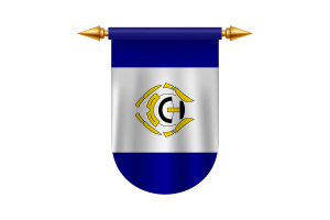 Images vectorielles de l'emblème du drapeau d'Arviat flag