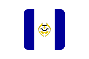 Drapeau d'Arviat forme carrée arrondie flag