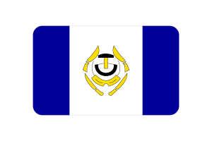 Illustration vecteur du drapeau d'Arviat forme rectangle arrondi flag