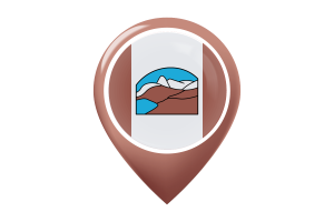 Grise Fiord Flag Map Pin Icon flag