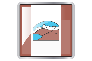 Grise Fiord Flag Square icon flag