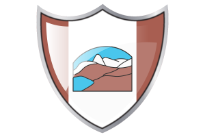 Shield with Flag of Grise Fiord flag
