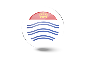 Barrie Flag Glossy Round Button flag