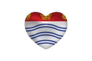  Love of Barrie Heart Shape flag