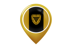 Cornwall Flag Map Pin Icon flag