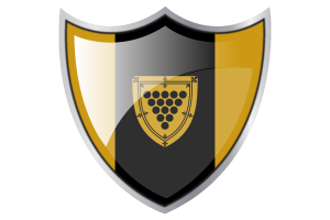 Shield with Flag of Cornwall flag