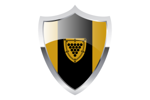 Cornwall Flag with Medieval Heater Shield flag