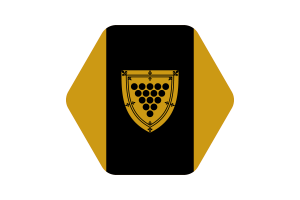 Cornwall Flag Illustration Hexagon Rounded Shape flag