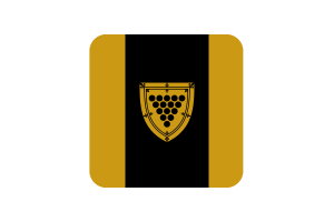 Cornwall Flag Square Rounded Shape flag