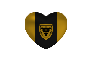  Love of Cornwall Heart Shape flag