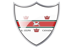 Shield with Flag of Guelph flag
