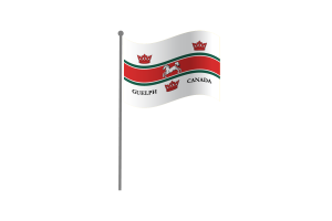 Waving Flag of Guelph flag