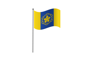 Waving Flag of Hamilton flag