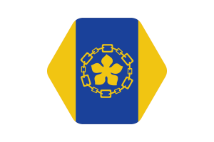 Hamilton Flag Illustration Hexagon Rounded Shape flag