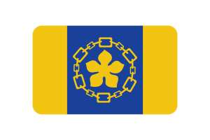 Hamilton Flag Rounded Rectangle Vector Illustration flag