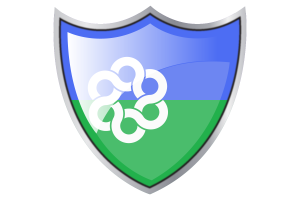 Shield with Flag of Metropolitan Toronto flag