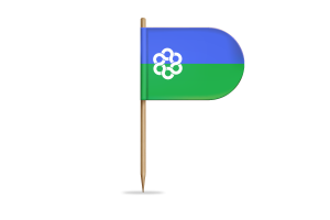 Metropolitan Toronto Flag for Desk, Table flag