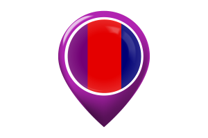 Ottawa Flag Map Pin Icon flag