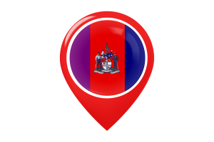 Ottawa Flag Map Pin Icon flag