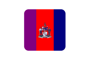 Ottawa Flag Square Rounded Shape flag