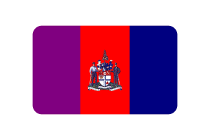 Ottawa Flag Rounded Rectangle Vector Illustration flag