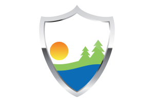 Kawartha Lakes Flag with Medieval Heater Shield flag