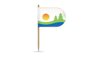 Kawartha Lakes Flag for Desk, Table flag
