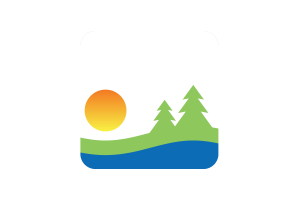 Kawartha Lakes Flag Square Rounded Shape flag