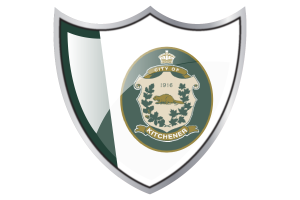 Shield with Flag of Kitchener flag