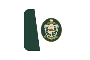 Kitchener Flag Square Rounded Shape flag