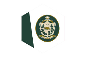 Kitchener Flag Hexagon Shape flag