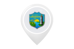 Lakeshore Flag Map Pin Icon flag