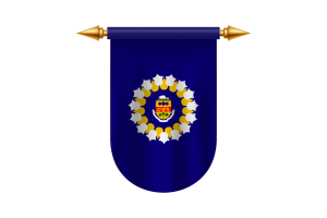 Images vecteur d'emblème du drapeau d'Oshawa flag