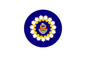 Drapeau d'Oshawa cercle vecteur gratuit flag