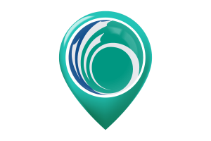 Icône de pin de carte du drapeau d'Ottawa flag